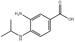 Benzoic acid, 3-amino-4-[(1-methylethyl)amino]- (9CI) Struktur