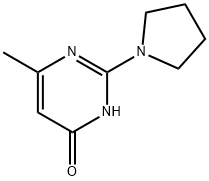 6-Methyl-2-pyrrolidin-1-ylpyrimidin-4(3H)-one Struktur