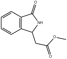 (3-Oxo-2,3-dihydro-1H-isoindol-1-yl)acetic acid methyl ester Struktur