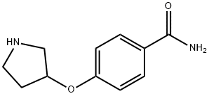 4-(PYRROLIDIN-3-YLOXY)BENZAMIDE Struktur