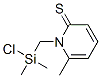 2(1H)-Pyridinethione,  1-[(chlorodimethylsilyl)methyl]-6-methyl- Struktur