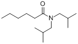 N,N-Bis(2-methylpropyl)hexanamide Struktur