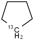 CYCLOPENTANE-13C Struktur