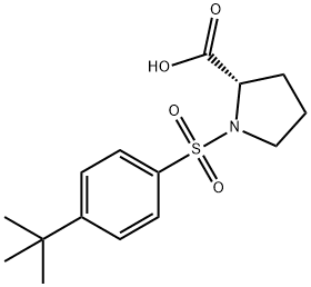 N-(4-TERT-BUTYLPHENYLSULFONYL)-L-PROLINE, 98 Struktur