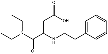 Succinamic acid, N,N-diethyl-3-(phenethylamino)-, DL- Struktur