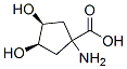 Cyclopentanecarboxylic acid, 1-amino-3,4-dihydroxy-, (3R,4S)- (9CI) Struktur