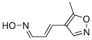2-Propenal,3-(5-methyl-4-isoxazolyl)-,oxime,(1E)-(9CI) Struktur