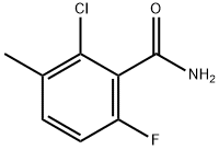 2-CHLORO-6-FLUORO-3-METHYLBENZAMIDE Struktur