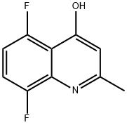 5,8-DIFLUORO-2-METHYL-QUINOLIN-4-OL Struktur