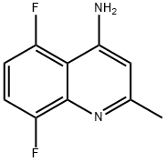 4-AMINO-5,8-DIFLUORO-2-METHYL-QUINOLINE Struktur