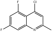 4-CHLORO-5,7-DIFLUORO-2-METHYL-QUINOLINE Struktur