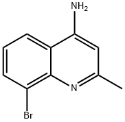 4-AMINO-8-BROMO-2-METHYLQUINOLINE Struktur