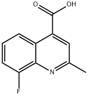 4-Quinolinecarboxylic acid, 8-fluoro-2-Methyl- Struktur