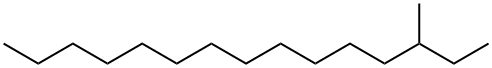 3-METHYLPENTADECANE Struktur