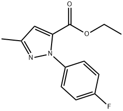 1-(4-FLUOROPHENYL)-3-METHYL-1H-PYRAZOLE-5-CARBOXYLIC ACID ETHYL ESTER Struktur