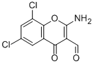 2-Amino-6,8-dichloro-3-formylchromone Struktur