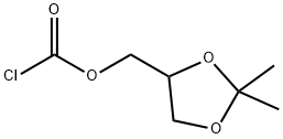 Carbonochloridic acid (2,2-dimethyl-1,3-dioxolan-4-yl)methyl ester Struktur