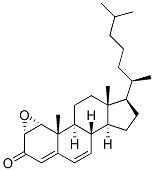 1alpha,2alpha-epoxycholesta-4,6-dien-3-one  Struktur