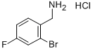 2-BROMO-4-FLUOROBENZYLAMINE HYDROCHLORIDE Struktur