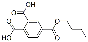 butyl dihydrogen benzene-1,2,4-tricarboxylate Struktur