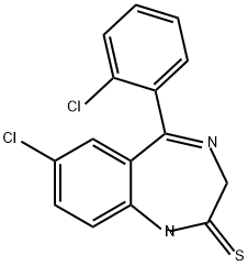 7-chloro 5-(2-chlorophenyl)-1,3-dihydro-2H-(1,4)-benzodiazepine-2-thione