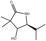 2-Pyrrolidinone,4-hydroxy-3,3-dimethyl-5-(1-methylethyl)-,(5S)-(9CI) Struktur