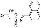 [[(naphthylmethylene)amino]sulphonyl]acetic acid Struktur