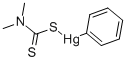 PHENYLMERCURIC DIMETHYLDITHIOCARBAMATE Struktur