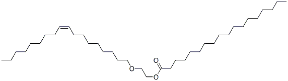 Stearic acid 2-[(Z)-9-octadecenyloxy]ethyl ester Struktur