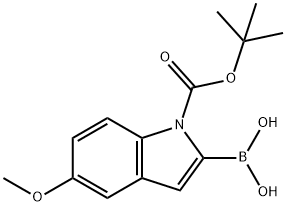 1-(TERT-BUTOXYCARBONYL)-5-METHOXY-1H-INDOL-2-YLBORONIC ACID price.