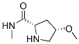 2-Pyrrolidinecarboxamide,4-methoxy-N-methyl-,(2S,4S)-(9CI) Struktur