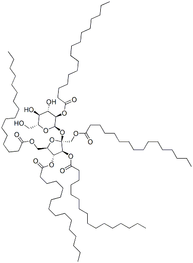 sucrose pentapalmitate Struktur