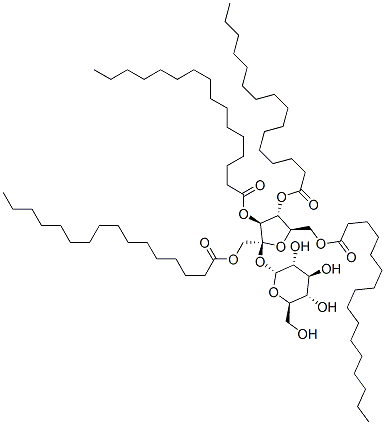 sucrose tetrapalmitate Struktur