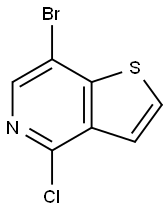 7-broMo-4-chlorothieno[3,2-c]pyridine Struktur