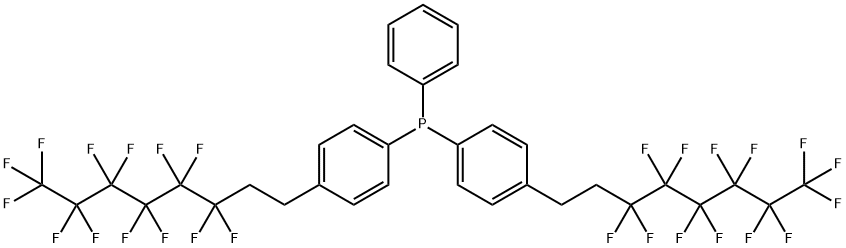 BIS[4-(1H,1H,2H,2H-PERFLUOROOCTYL)PHENYL]PHENYLPHOSPHINE Struktur