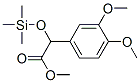 (3,4-Dimethoxyphenyl)(trimethylsilyloxy)acetic acid methyl ester Struktur