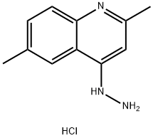 2,6-DIMETHYL-4-HYDRAZINOQUINOLINE HYDROCHLORIDE Struktur