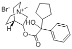 3-Hydroxy-1-methylquinuclidinium bromide alpha-cyclopentylmandelate Struktur