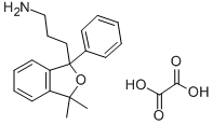 1-Phthalanpropylamine, 3,3-dimethyl-1-phenyl-, oxalate Struktur