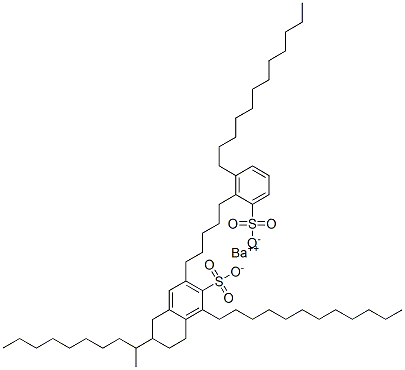 barium bis[didodecylbenzenesulphonate] Struktur