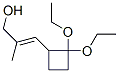 2-Propen-1-ol,3-(2,2-diethoxycyclobutyl)-2-methyl-,(2E)-(9CI) Struktur