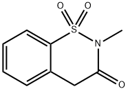 2-methyl-4-oxo-2H-1,2-benzothiazine-1,1-dioxide Struktur