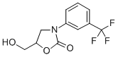 5-(Hydroxymethyl)-3-[3-(trifluoromethyl)phenyl]-2-oxazolidinone Struktur