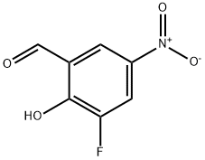 3-fluoro-2-hydroxy-5-nitrobenzaldehyde Struktur