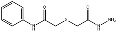 2-[(2-hydrazino-2-oxoethyl)thio]-N-phenylacetamide Struktur