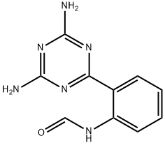 N-[2-(4,6-Diamino-1,3,5-triazin-2-yl)phenyl]formamide Struktur