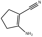 2-Amino-1-cyclopentene-1-carbonitrile Struktur