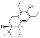 2-Phenanthrenol, 3-ethyl-4b,5,6,7,8,8a,9,10-octahydro-4b,8,8-trimethyl-1-(1-methylethyl)-, (4bS,8aS)- Struktur