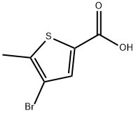 4-BROMO-5-METHYL-2-THIOPHENECARBOXYLIC ACID Struktur