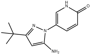 5-(5-Amino-3-(tert-butyl)-1H-pyrazol-1-yl)pyridin-2(1H)-one Struktur